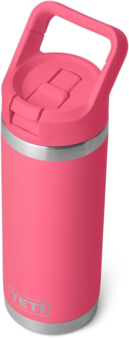 Botella YETI Rambler 18 oz, Acero Inoxidable, Aislada, Con Popote