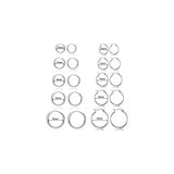 Aretes de acero inoxidable hipoalergénicos para mujeres