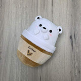 Peluche de Oso Polar, Blanco-Marrón, 10.0 in, Avocatt