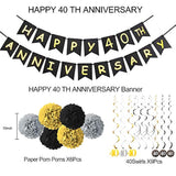 Kit de decoración del 40 aniversario  16 piezas