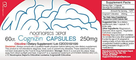 cognizin citicoline cápsulas | citicoline sodio, 1