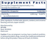 B12 Methylcobalamin líquido 4 fl oz 1 mg