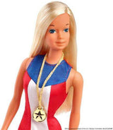 Muñeca Barbie 1975 Reproducción Medalla de Oro con Accesorios