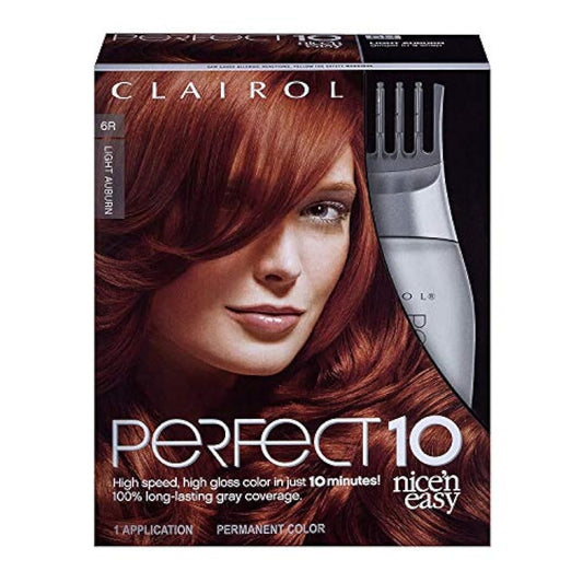 Tinte permanente para el cabello, color 6R Light Auburn