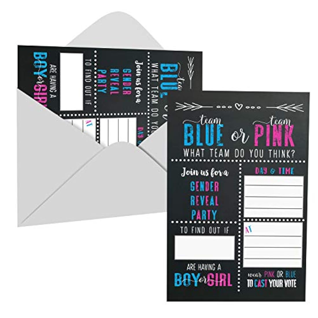 tarjetas de invitacion de revelacion de género