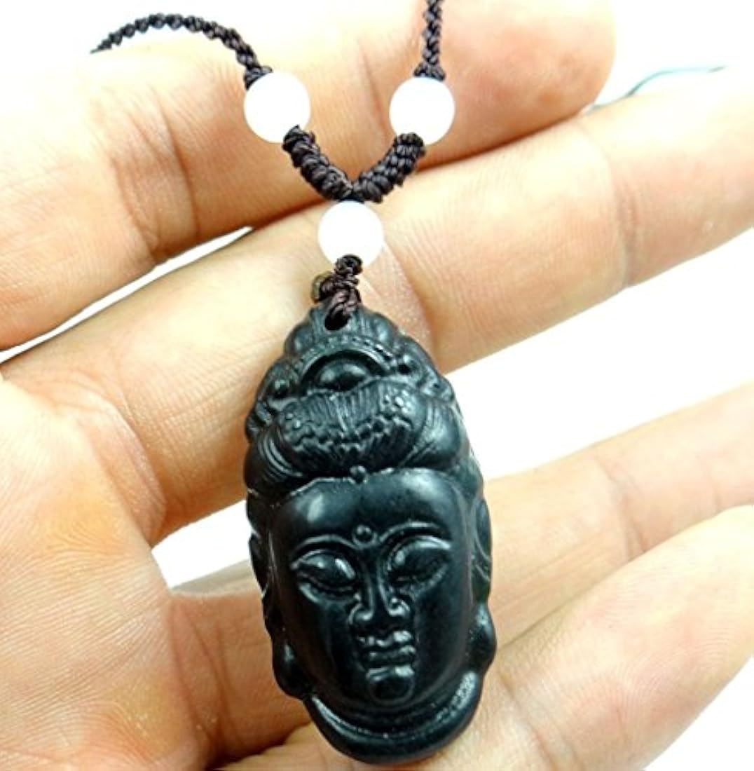 Amuleto Colgante de silicona molde. Clara De La Estatua De guanyintou. Tamaño 39 x 20 mm. (AM-05)
