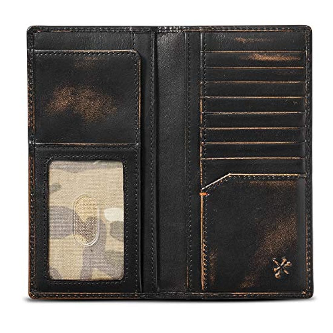 HOJ Co. DUCK - Cartera larga de piel de grano completo