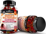 Gomitas multivitamínicas para mujer, con vitaminas A, C, B6, B12, D y E para apoyo inmunológico, nutrientes altamente absorbentes para la salud del cuerpo entero, soporte de hueso, pecho y energía, 60 gomas