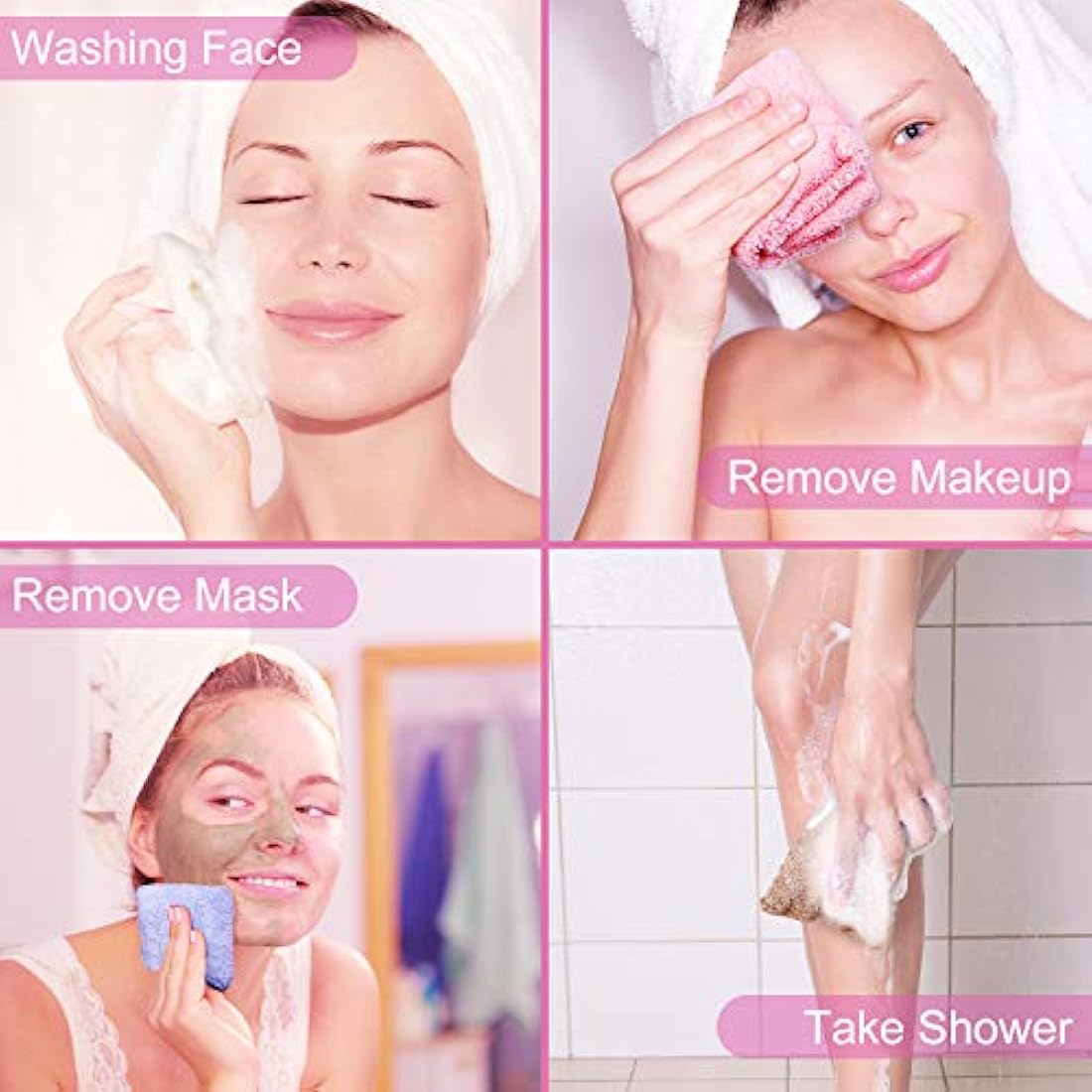 Syhood Paños de limpieza facial de microfibra para la cara