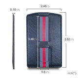 Funda cartera para teléfono 3 en 1 (negra-marrón)