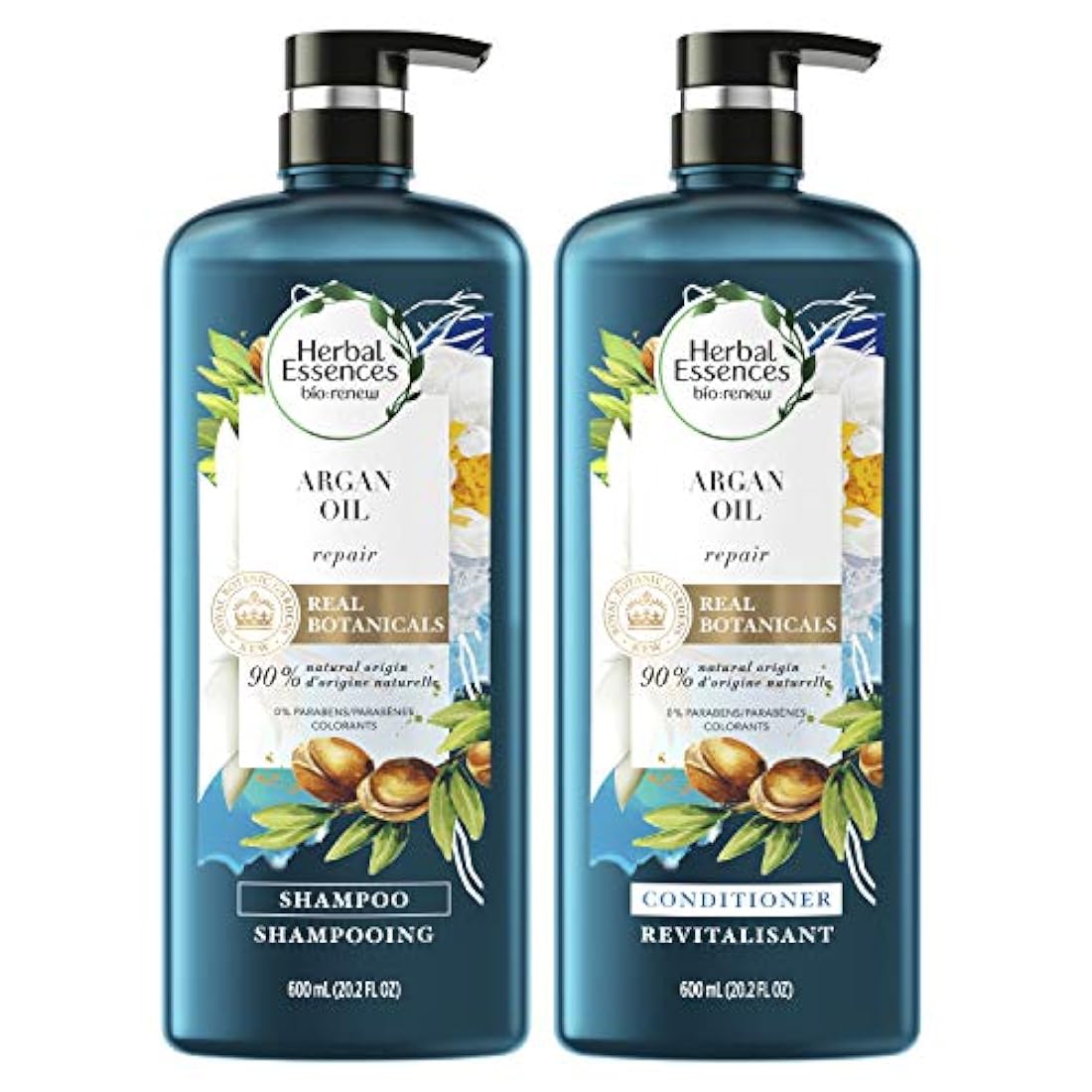Champú y acondicionador de 20.2 fl oz de aceite de argán