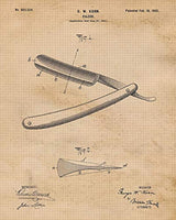 Impresiones de carteles vintage de arte  de barbero