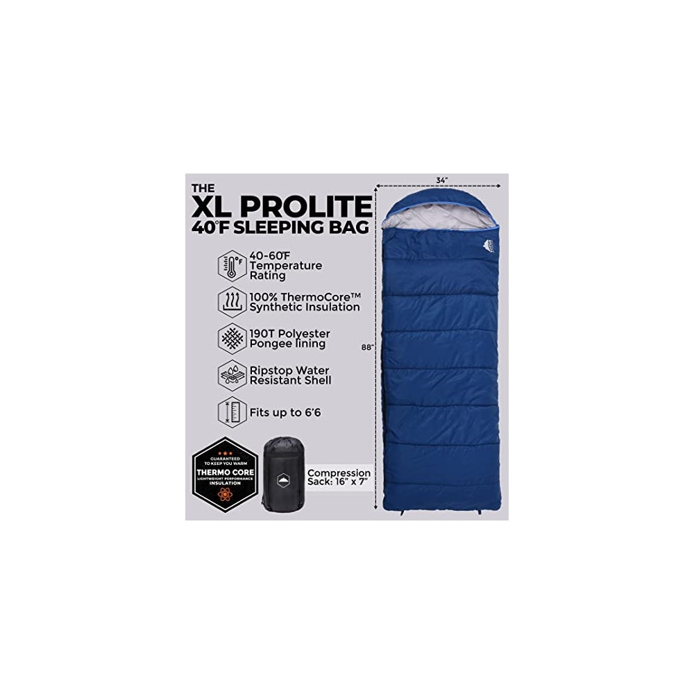 Sacos de dormir extra grandes para todas las estaciones