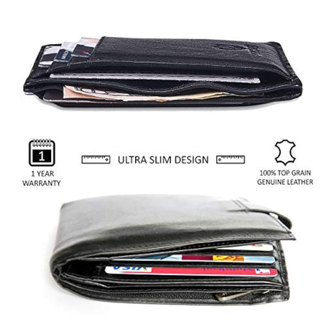 COCHOA - Carteras de piel de viaje para hombres y mujeres