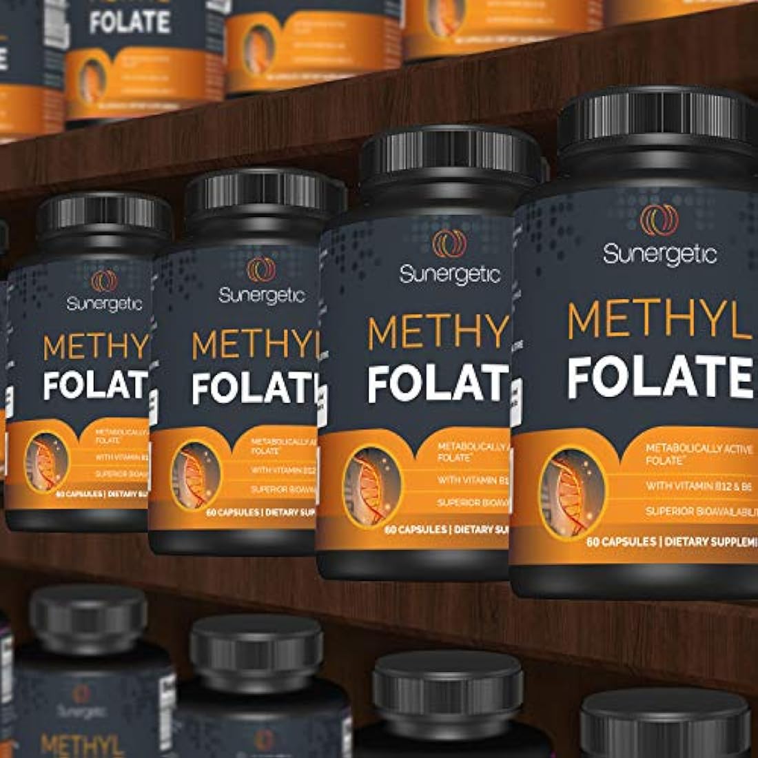 Cápsulas de folato de metilo con vitamina B12 m