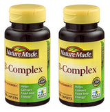 Nature Made Vitamina B-Complex cápsulas 100 cápsulas, paquete de de 2, 2