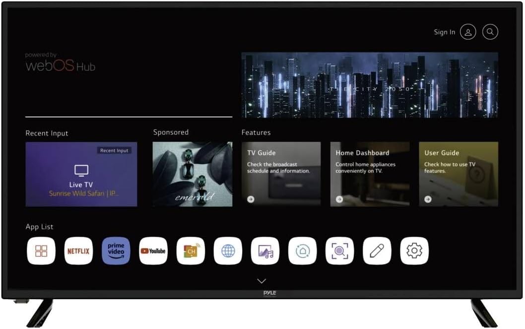 Televisor Pyle Smart TV LED HD 32 pulgadas