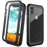 Eonfine - Carcasa para iPhone X y iPhone Xs de 5.8 Negro