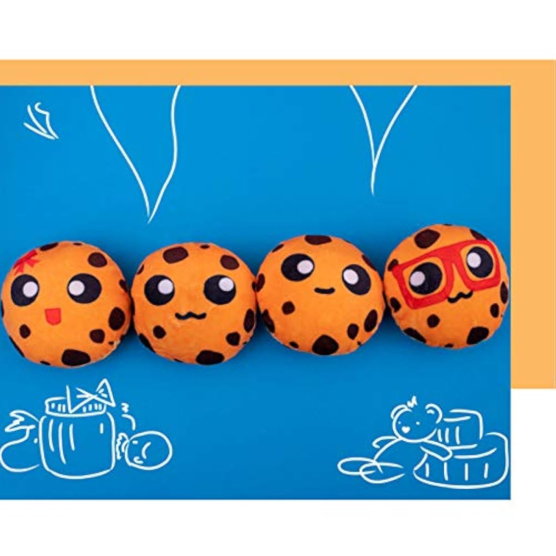 Peluche con diseño de galletas