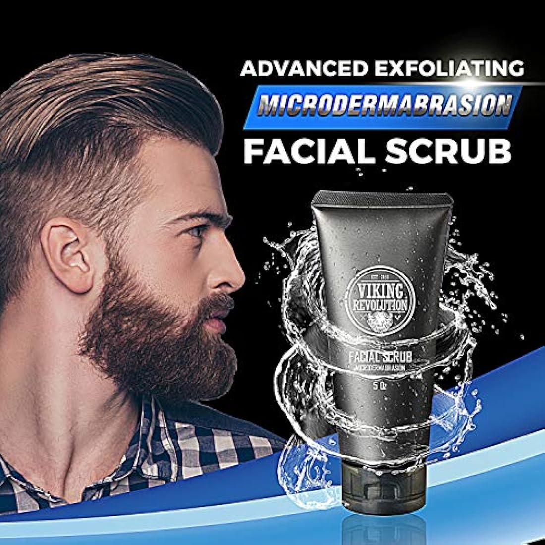 Limpiador facial de microdermoabrasión para hombres