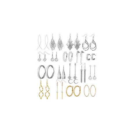 Aretes colgantes de gota para mujeres 68 pares