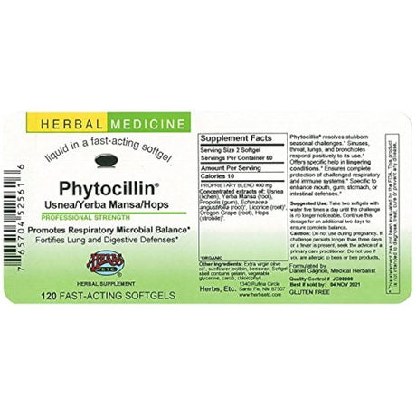 phytocillin – Hierbas etc. – 120 – Cápsula