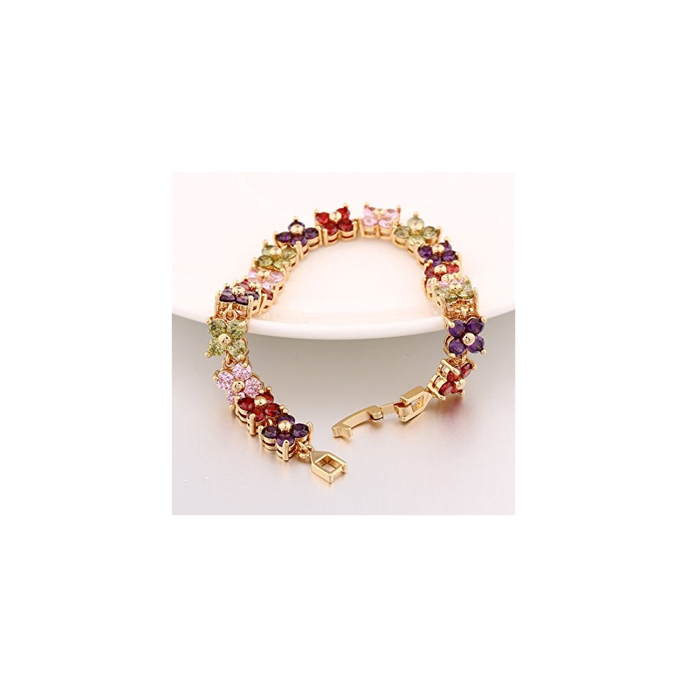 Pulseras y tobilleras de tenis con cristales de Swarovski