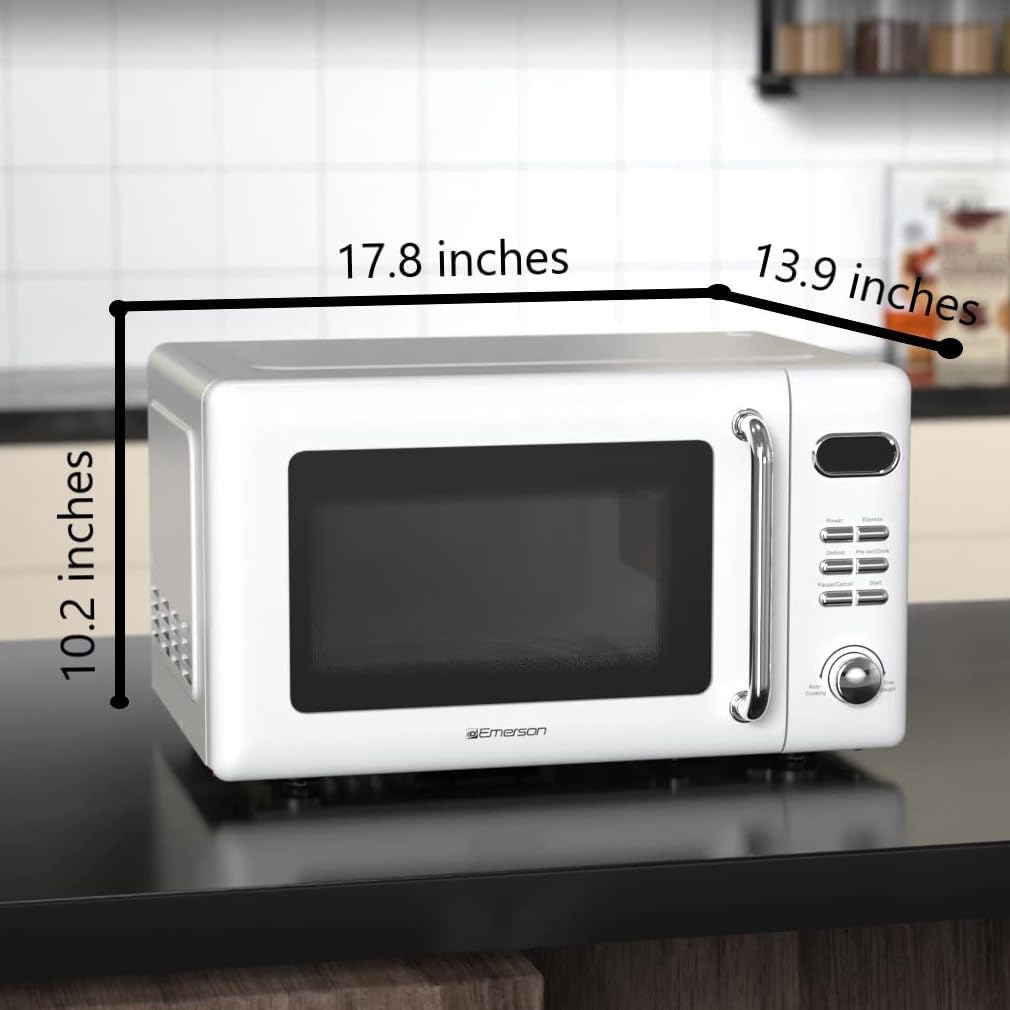 Microondas Compacto Emerson MWR7020W, 700W, 5 Niveles, 0.7L
