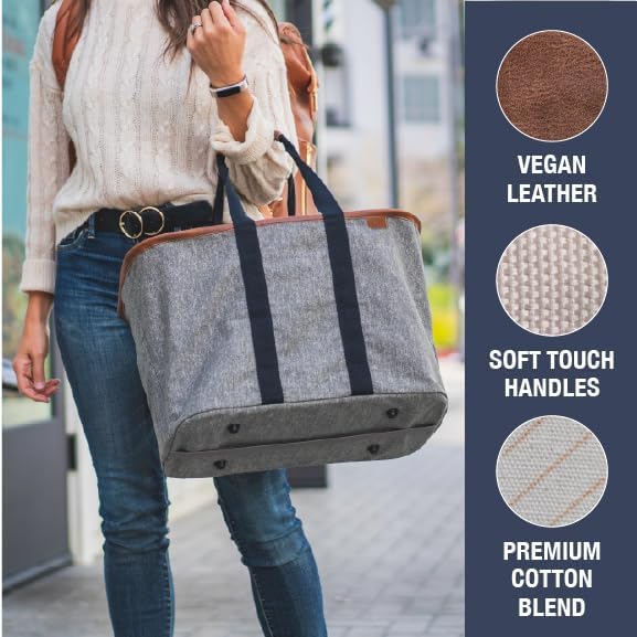 Cestas Plegables CleverMade Eco 24L y 30L Utilitarias 3-Pack