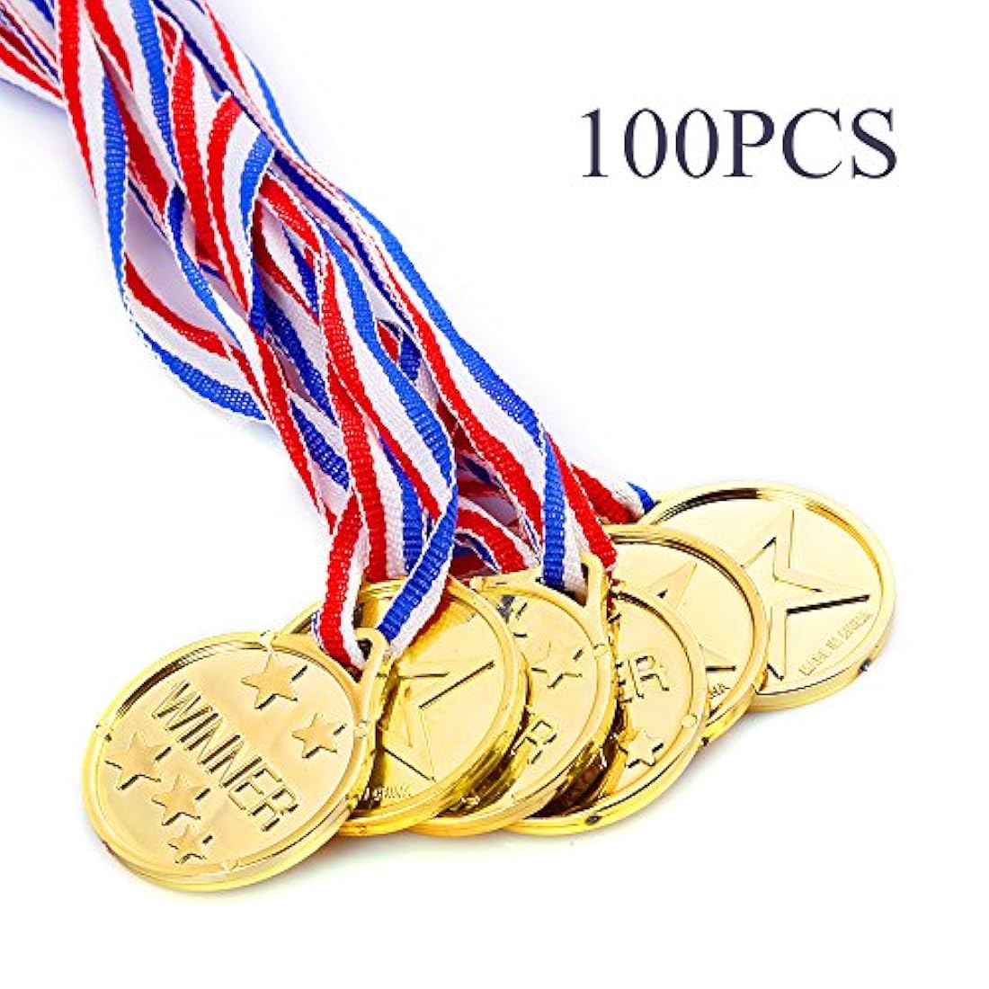 100 medallas de plástico para niños