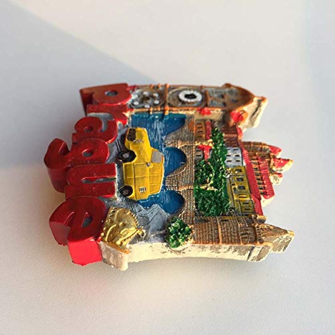 Imán de Praga Checa en 3D con diseño de huella de galaxia