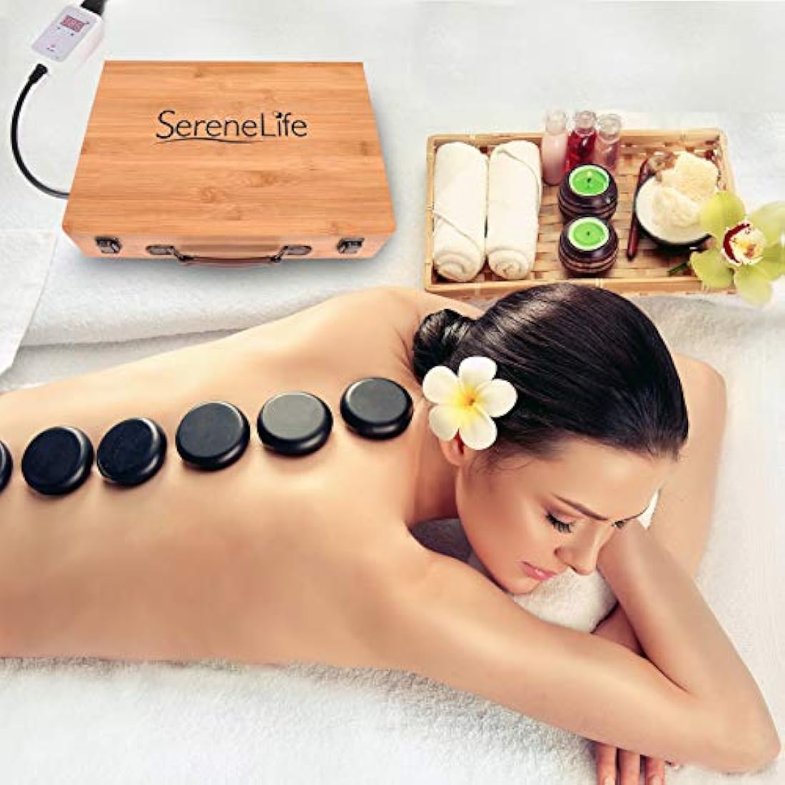 Piedras para Masajes portátil SERENELIFE PSLMSGST65
