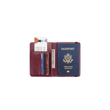 Porta Documentos y Tarjetas para pasaporte y tarjetas rojo