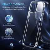 CASEKOO Funda transparente diseñada para iPhone 13 Pro, [no amarillea] [Protección militar contra caídas] Funda protectora a prueba de golpes de 6.1 pulgadas 2021 (transparente)