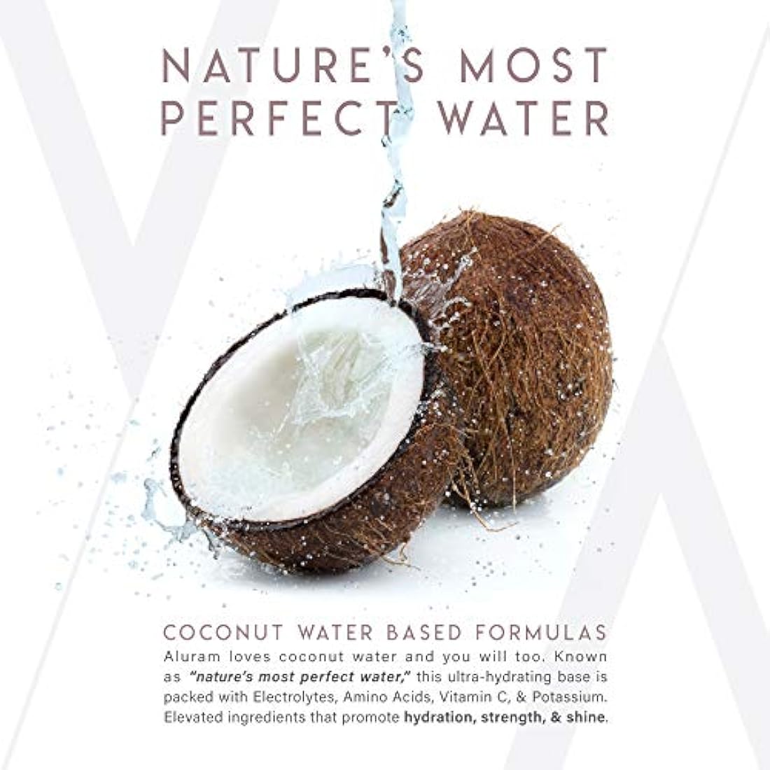 brillo a base de agua de coco, 2 oz