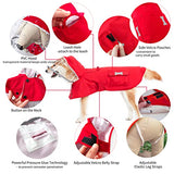 Impermeable impermeable para perros con poncho, chaqueta de lluvia amarilla ajustable con agujero para correa para perros pequeños, medianos y grandes