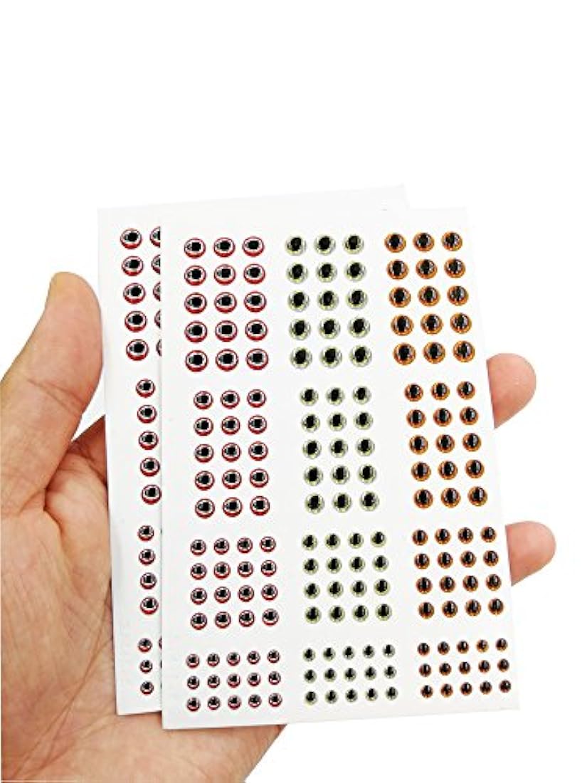 Ojos de pesca ovalados 2D/3D para hacer cebo de pesca