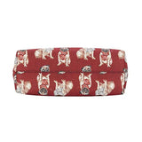 Bolso bandolera de mujer, Rojo con diseño de perro, SIGNARE