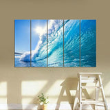 Olas de mar lienzo