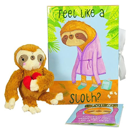 Peluche perezoso + libro