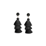 Aretes para mujer con borla diseño bohemio