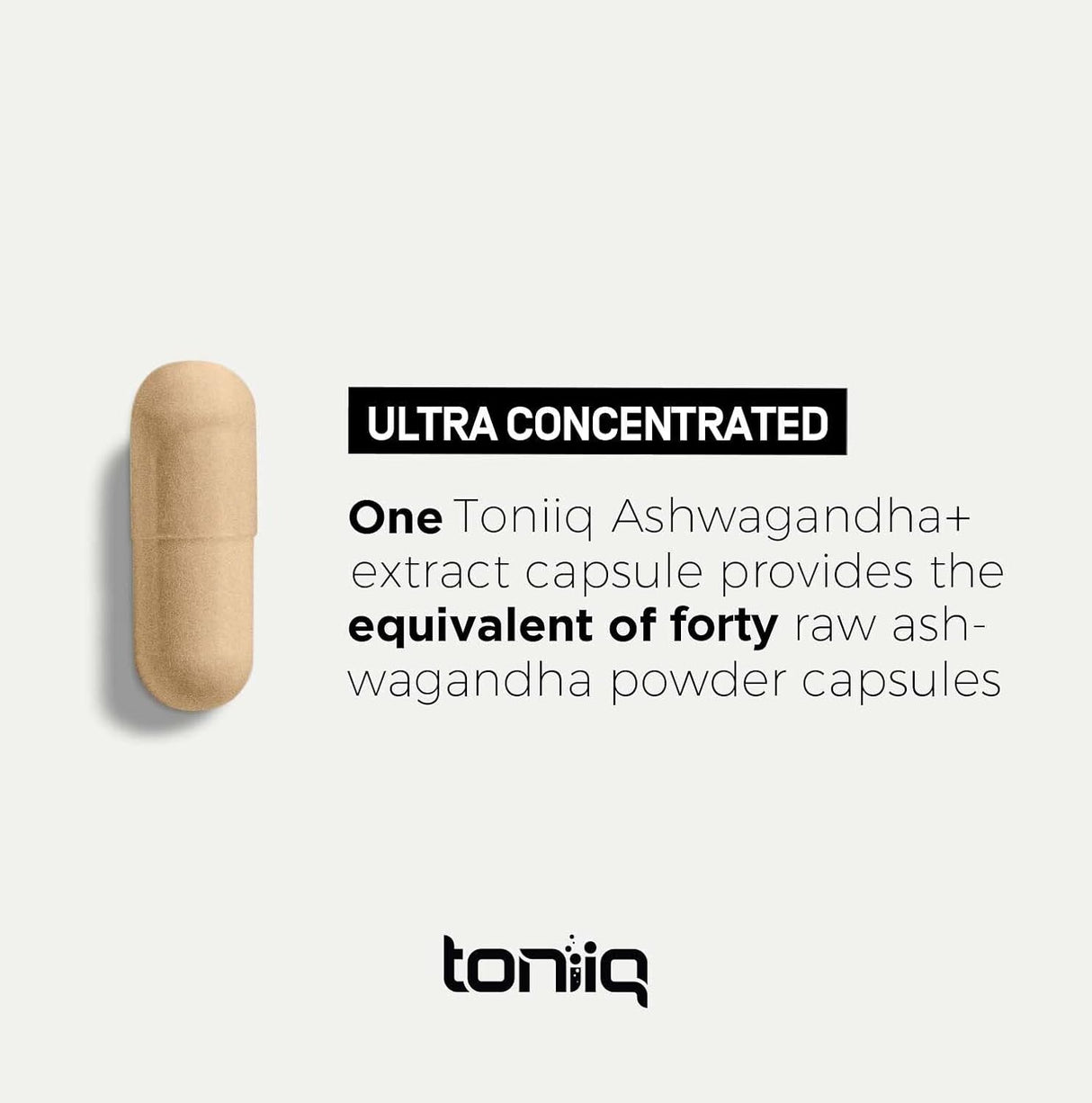 Cápsulas de Ashwagandha Toniiq 52,000mg 25% Withanolides