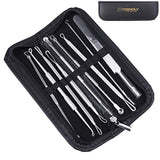 Kit de herramientas para removedor espinillas, 10 unidades, herramienta extractora de espinillas, kit de acné para puntos negros, puntos blancos, eliminación de zit