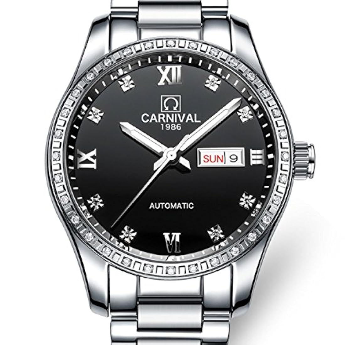 Pareja Reloj mecánico automático Reloj de cristal