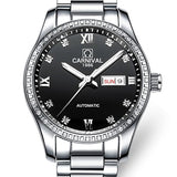 Pareja Reloj mecánico automático Reloj de cristal