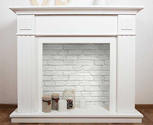 Papel pintado, adhesivo de ladrillo blanco