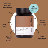Ashwagandha 3000, Adaptógeno, Alivio Estrés, 60 Cápsulas