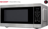 Horno Microondas SHARP SMC2266KS, 2.2 CuFt, 1200W, Turntable