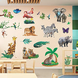 calcomanías Gigante Extraíble Zoológico de dibujos animados