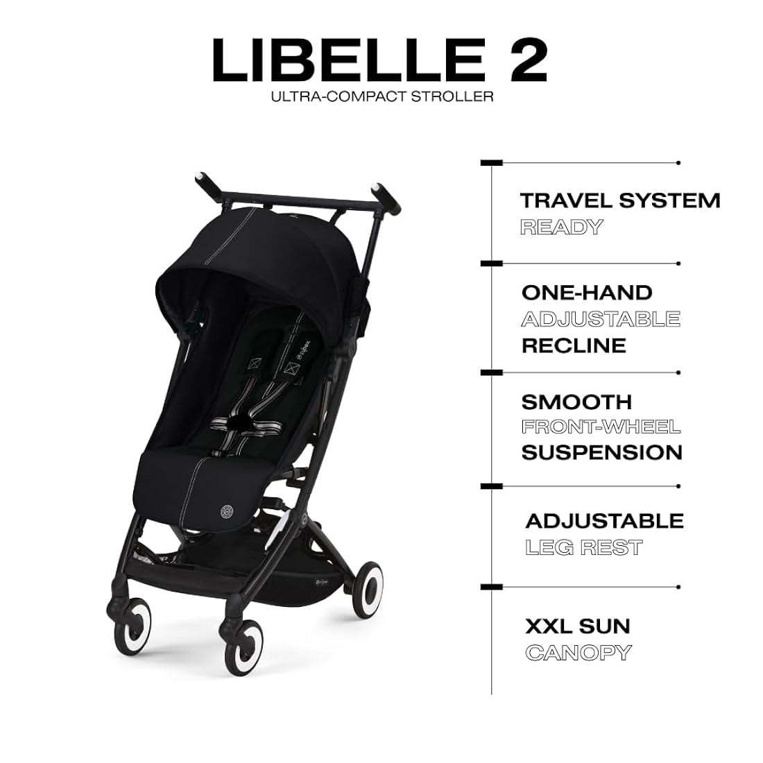 Cochecito de viaje y ligero con toldo solar UPF 50 CYBEX